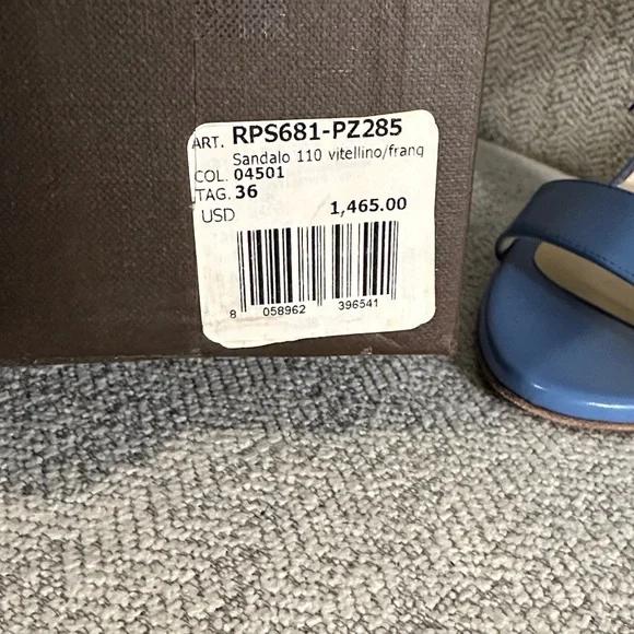 Roberto Cavalli - size 36 Light Blue Women's Fringe Heeled Sandals - Picture 9 of 9